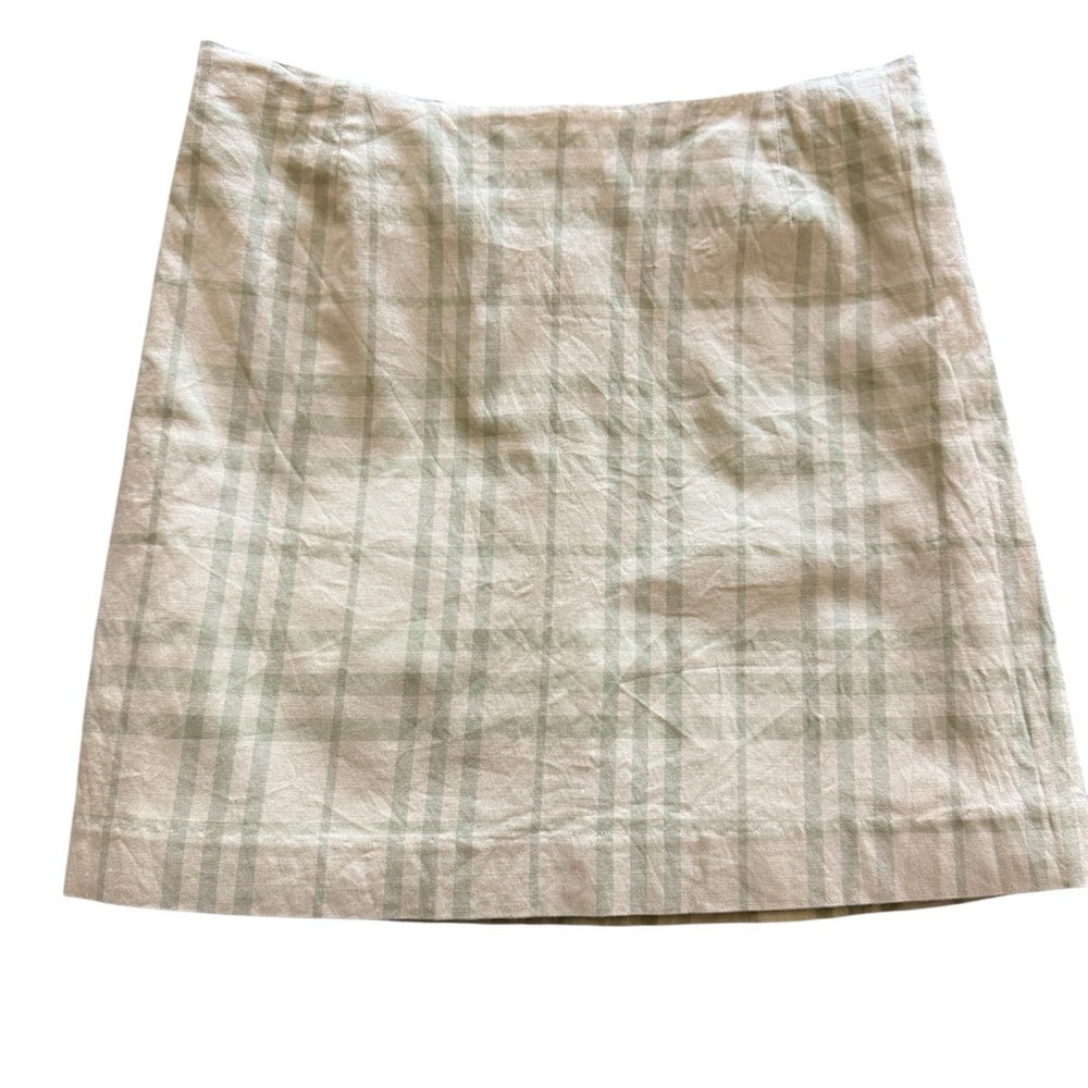 Burberry Classic Green Plaid Mini Skirt